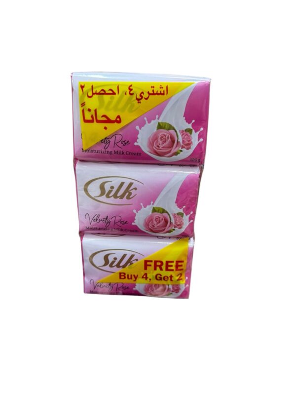 Silk Moisturizing Milk Cream Soap Rose 120g. (1×6pcs)