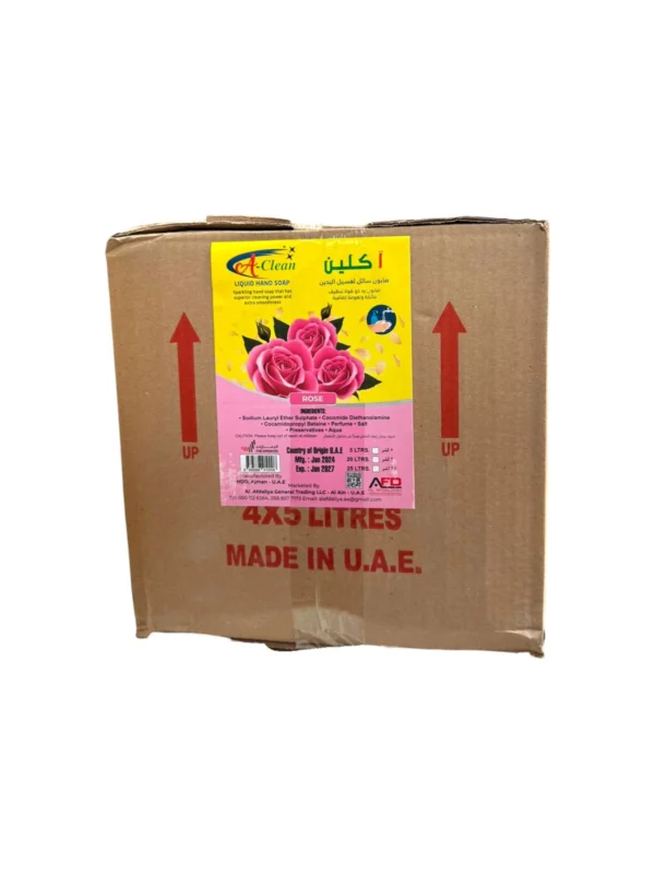 Hand soap Liquid Rose (4×5 Liter).