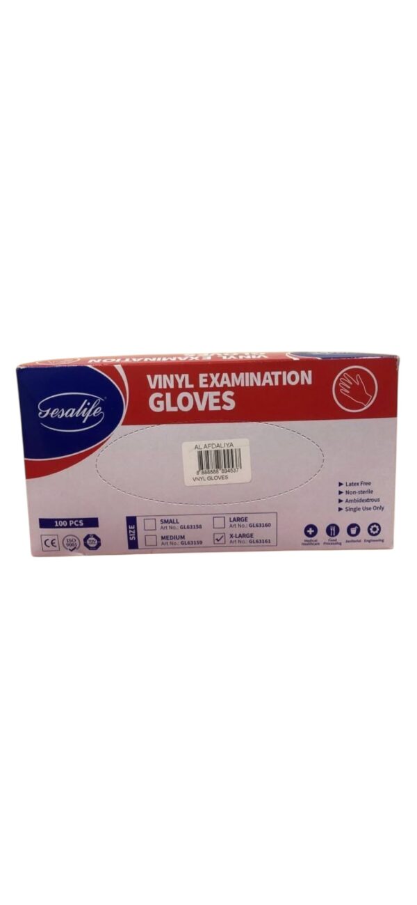 VINYL GLOVES X-LARGE 100pcs.