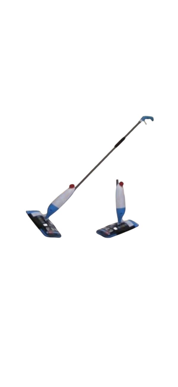 Flat mop with spray blue.