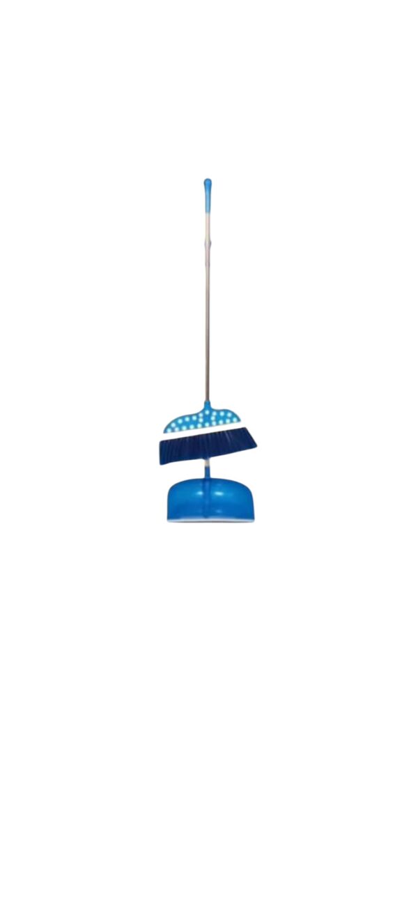 Lobby dustpan with brush.